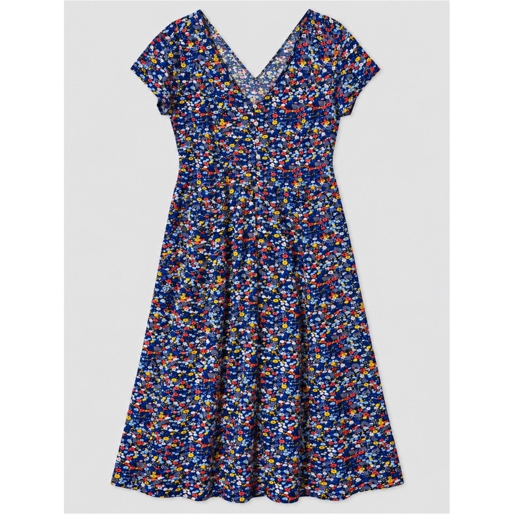 Thyme & Honey Floral Maxi Dress Large Prairie Cottage Garden Party Country